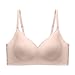 Push up Bras Jelly Bras for Women Fashion Padded Push up Bra Full Coverage Wireless Seamless Comfortable Soft Womens Bralettes Pink