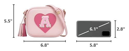 Image of KKXIU Birthday Gifts for Girls Initial Toddler Purse Cute Kids Crossbody Bag