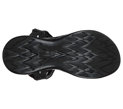 Skechers Skechers womens On-the-go 600 - Brilliancy Sport Sandal, Black, 6 US