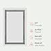 Fittes Framed Wall Vent [Lite], Minimalist ABS Plastic HVAC Air Return Register Cover, Customizable Modern Airflow Solution for Home or Ceiling, 15-Min DIY Install – 6
