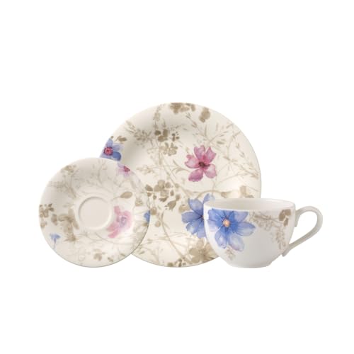 Villeroy & Boch Mariefleur Gris Vajilla de café para 6 personas, 18 piezas