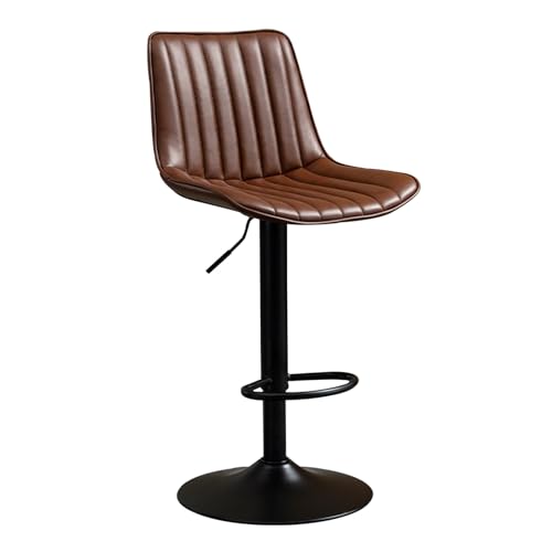 Tabourets de bar rustiques rembourrés avec assise simili cuir