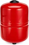 Acumulador de Expansión para Calefacción 35 L - Depósito Rojo de Compensación de Presión con Presión de Trabajo de 5 bar