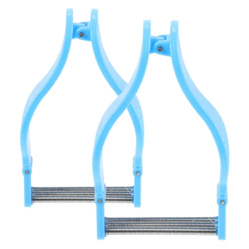 ABOOFAN Depiladora Facial Manual de 2 Piezas para Mujeres, Herramienta de Resorte para Depilación de Rostro y Labio Superior, Color Azul, Eliminador de Vello Facial Eficaz y Reutilizable,