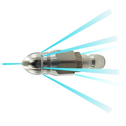 High-Pressure Stainless Steel Sewer Jetter Nozzle