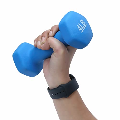 Image of KAKSS Neoprene Workout Fixed Weight Dumbbell(Proudly Made In India) (4-Pound, Set Of 2pc)