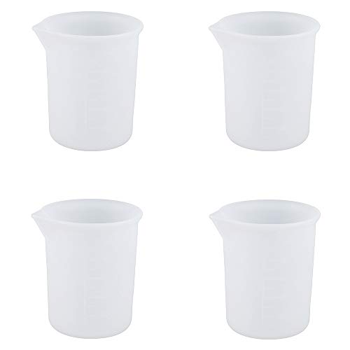 IHUIXINHE 100 ml Multipurpose Silicone Measuring Cups, for DIY Resin Non-Stick Mixing Cups Glue Tools & Home Baking, Precise Scal, Translucent, ReusableΓ―ΒΌΛ4 PackΓ―ΒΌβ° IHUIXINHE 100 ml Multipurpose Silicone Measuring Cups, for DIY Resin Non-Stick Mixing Cups Glue Tools & Home Baking, Precise Scal, Translucent, ReusableΓ―ΒΌΛ4 PackΓ―ΒΌβ°