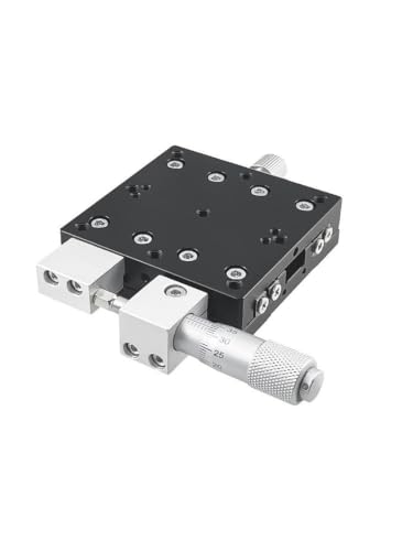 Mesa de trabajo LX60-L manual con eje X y plataforma de desplazamiento micrométrico