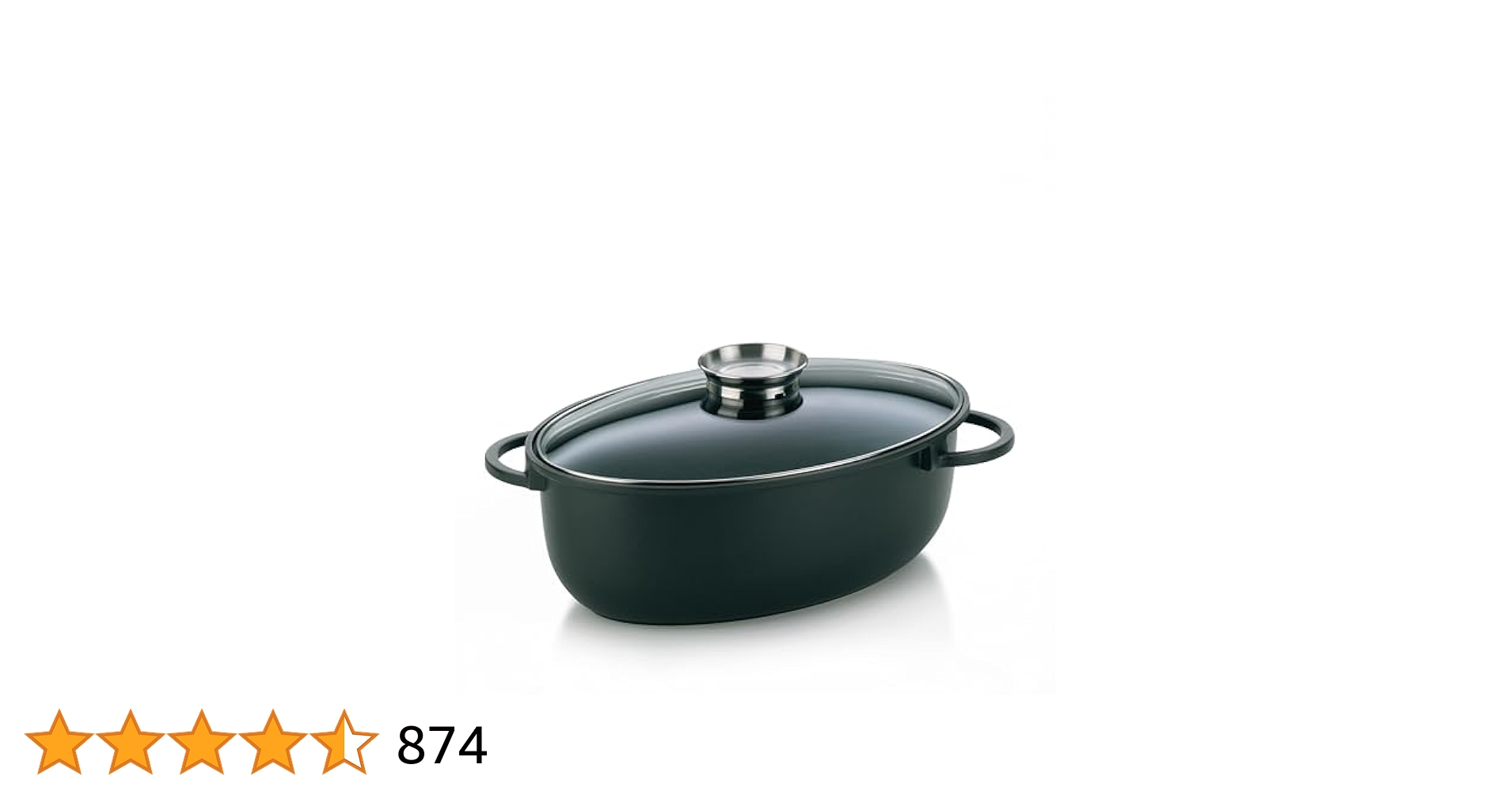 KELA ケラ 鍋 KERROS8.0L オーバル鍋 15153 ブラック