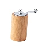 【Espesor ajustable】: Molinillo de pimienta manual, tornillo superior para ajustar el grosor del polvo para satisfacer sus necesidades de especias. Cuanto más fina sea , más fragante quedará.