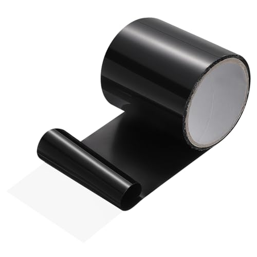 Image of MECCANIXITY Waterproof Patch Seal Tape 4 in x 5 Ft, PVC Leak Proof Repair Sealing Duct Tape for HVAC Roof Crack, Boat, Hoses Pipes, Awning, Black