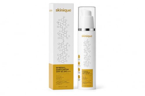 Image of Foaming Face Wash with Rice Water and Mineral Sunscreen SPF 50 PA+++ Combo, Moisturizing and Brightening, 150ml, for Men and Women, All Skin Types, Fragrance Free, Niacinamide, Zinc Oxide, Squalane