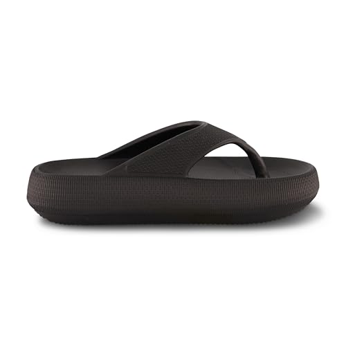 CUSHIONAIRE Women's Fling recovery cloud pool slides sandal with +Comfort4