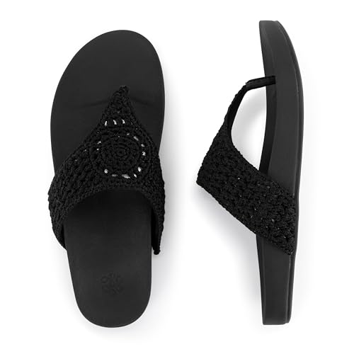 Image of The Sak Everly Slide Sandal - Women's Flat Fashion Slides with Soft Cushion Sole - Beach Slip On Sandals For Everyday