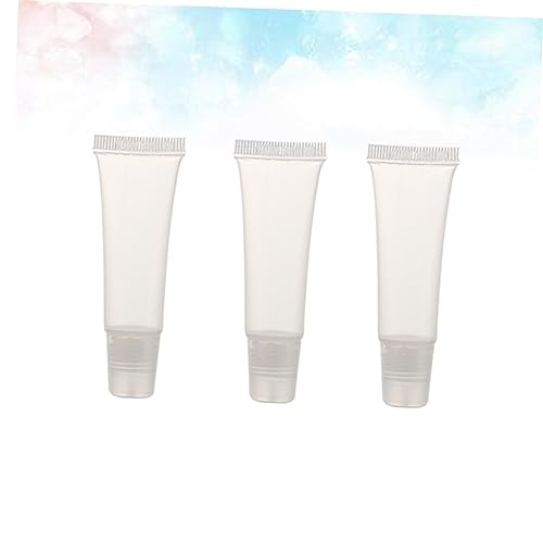 DOITOOL 20pcs Lip Balm Tubes Squeezable Cosmetic Containers Leakproof Easy to Fill for Lip Gloss Sunscreen Lotion Samples for Travel Daily Use