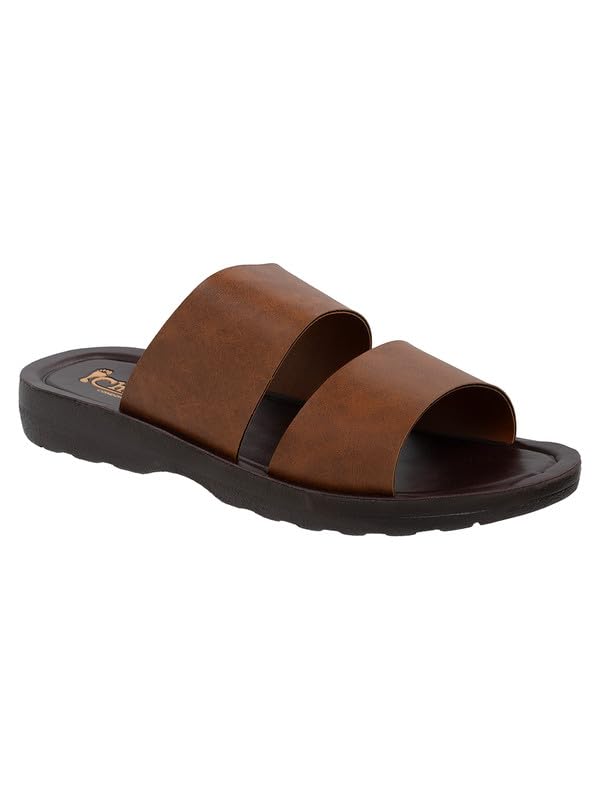 Image of Chips Men's BLACK Lightweight Slip-on Sandal Casual (ND44)