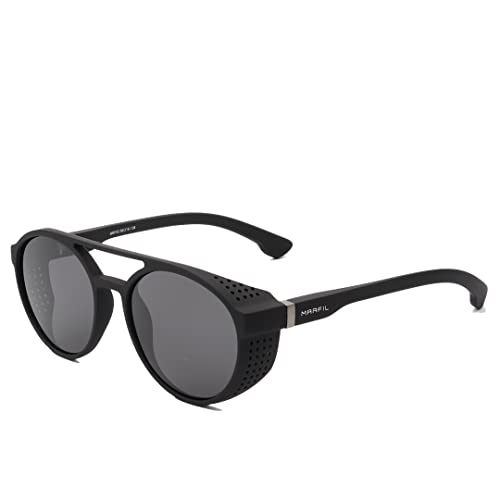 Marfil Orion Round Sunglasses Steampunk Goggles - Womens Sunglasses Uv 400 Filter, Circle Men Sunglasses2