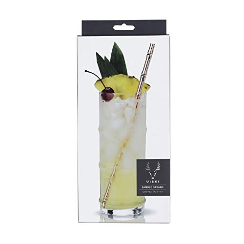 Bamboo copper straws by viski®