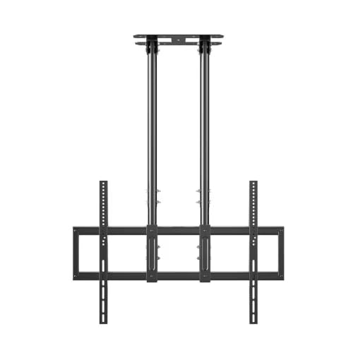 Image of AUDIOVAN Heavy Duty Ceiling Mount for 65 inch- 120 inch Interactive Panels, Dual Pole Wall & Ceiling Stand, Max VESA 1200x600mm,100kg Load Capacity,Height Adjustable, ±45 Tilt (Fixed Ceiling Mount DHC-1260)