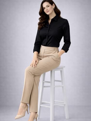 Image of Womens Formal Shirt for Office Wear | Soft Fabric Smart Fit Professional Shirt for Work, Meetings, Corporate & Business Style
