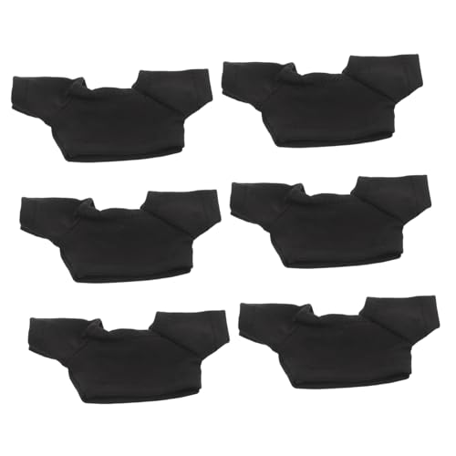 Housoutil 6piezas Ropa De Muñeca De Oso Camisetas De Peluche Cuello Redondo Camisetas Básicas para Muñecas para Decorar Juguetes y Coleccionables