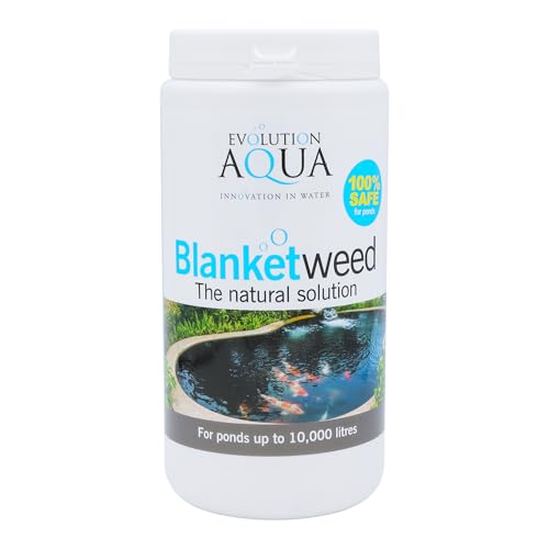 Evolution Aqua Blanketweed - Effective Blanket Weed Treatment for Ponds & Pond Algae Treatment | Pond Weed Remover and Pond Cleaner | All-Natural Solution | Treats up to 10000L | 800g