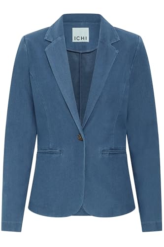 Blazer en denim femme ICHI la veste confortable pour affiner la taille