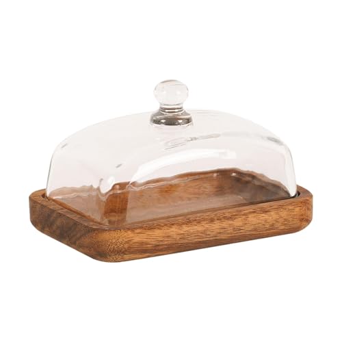 Qianly Soporte de Madera para Tartas, Bandeja Versátil Cubierta para Celebraciones, Y Bodas.