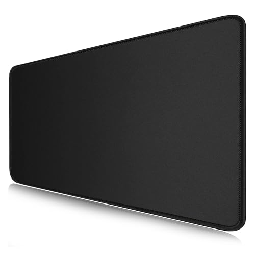 Mousepad large gamer tapis de souris xxl noir 110x50 cm clavier et ordinateur