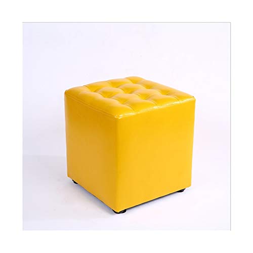 Repose-pieds polyvalent jaune QHQQXN, petit banc de rangement pour chaussures