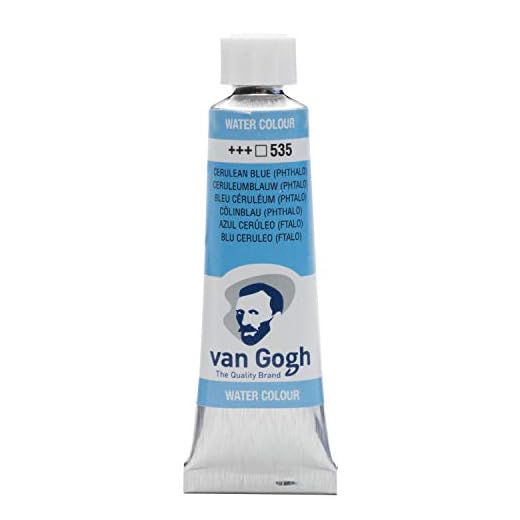 Van Gogh 10 ml - Pintura de Acuarela Color Azul Océano Azul (Phthalo)