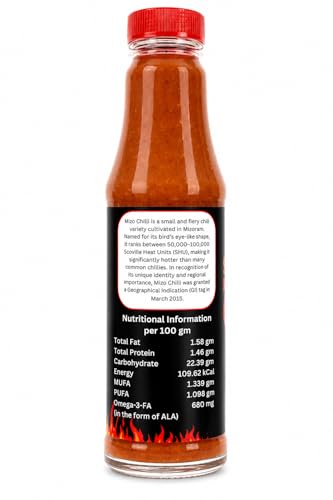 Image of ZoEi Foods & Herbals Sweet Mizo Chilli Sauce | Sweet & Spicy Sauce Made with Authentic Mizo Birdseye Chilli | 200g