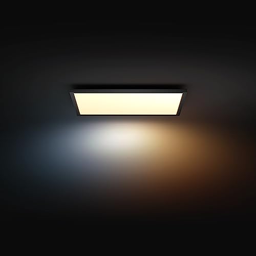 Philips Hue White Ambiance Aurelle Smart LED Panel Light Inc. Dimmer Switch [60x60cm - Black] for Indoor Home Smart Lighting, Wall, Ceiling, Bedroom, Livingroom, old generation 2