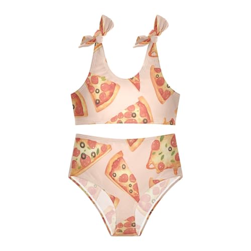 Pizza Pepperoni Girls' Two Piece Kids Bikini Set Beach Swimsuit Swimwear Adjustable Strap3