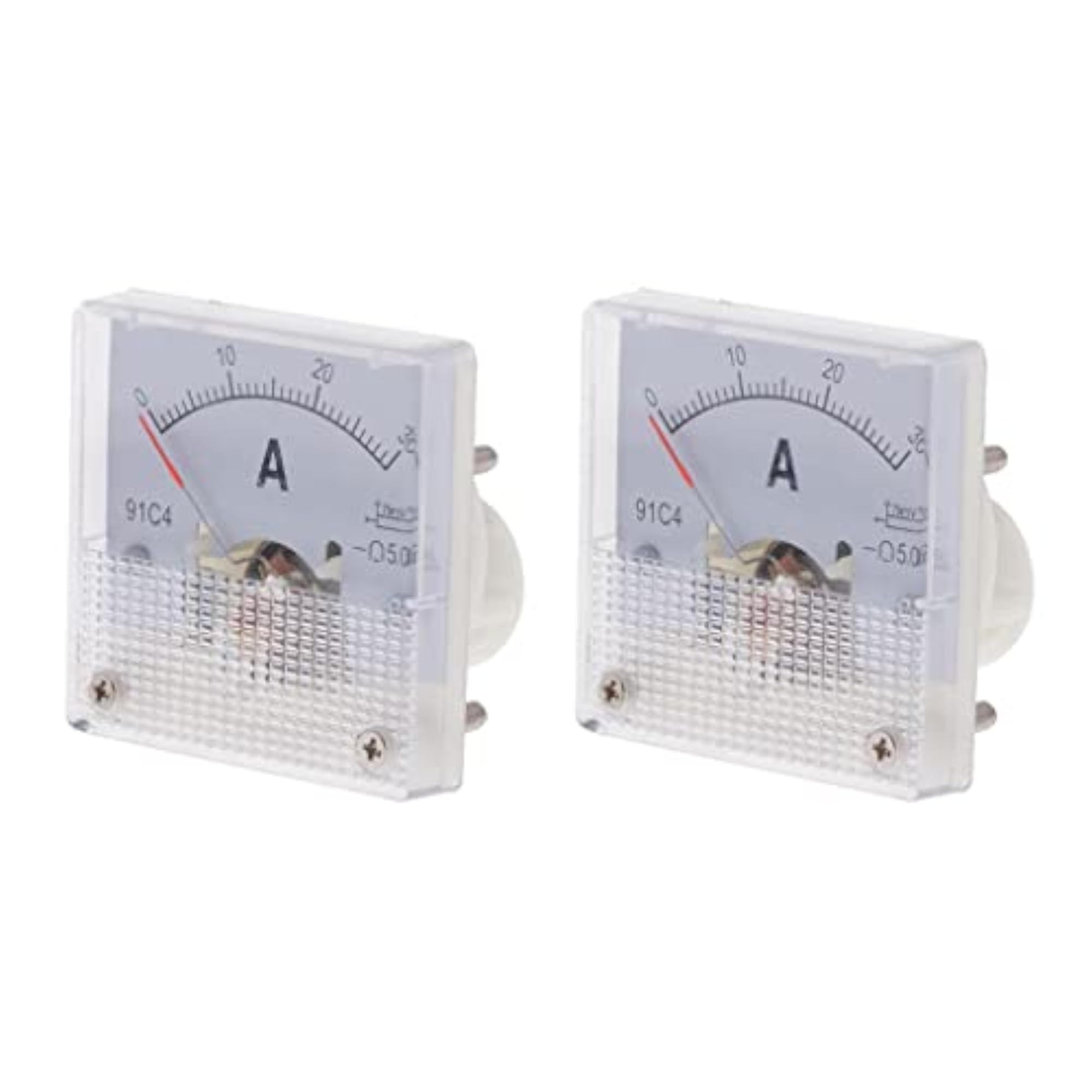 2X DC Ammeter Analog Panel Meter 0-30A