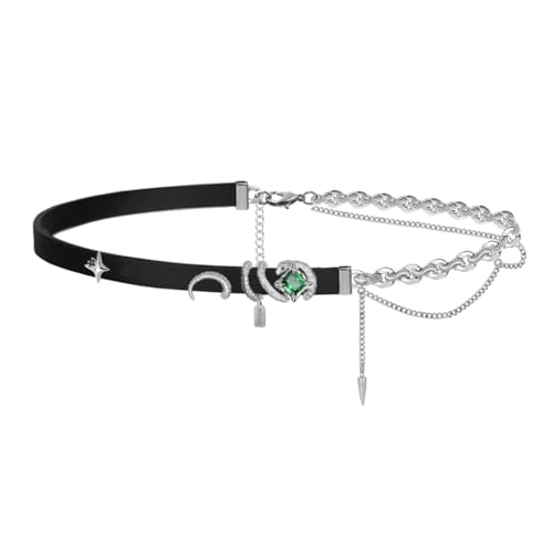 Gothic snake choker personalized collar snake elements women's necklace black choker M729-2