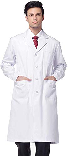 MultiWare Manteau Blanc de Laboratoire Vetement Femme Homme Manches Longues Unisexes Professionnel M