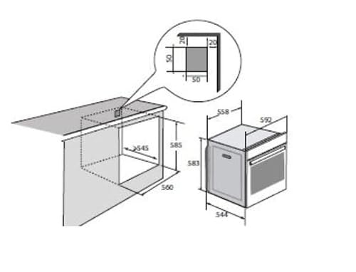 SAUTER four pyrolyse multifonction 73 Litres SOP6615LB - vue 4