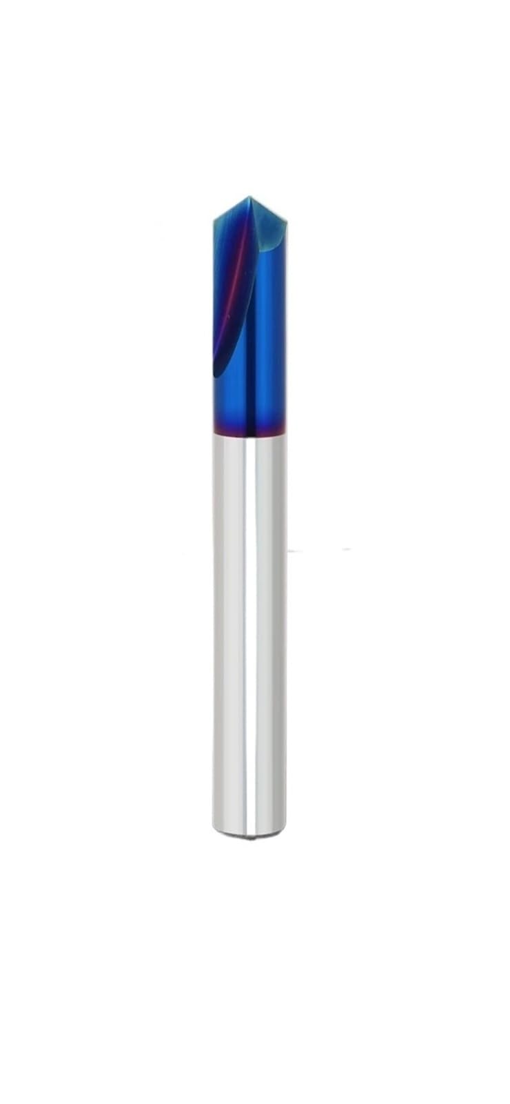 1 fresa de chaflán de carburo. | 60 90 120° Cortador CNC de acero de tungsteno 2 y 3 flautas Molino de biselado Fresas de corte de metal(90 degree,D20x100L)