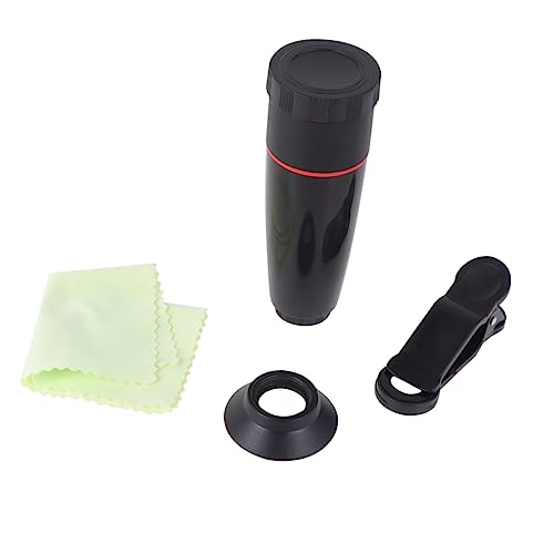 Artibetter Phone Fisheye Lens Mobile Lens Pro Camera Lens Tool Monoculars Super Wide Angle Lens Telescope Lens Plug Holders for Cords Camera Kit Telephoto Lens Arm Band Pouch 4 in 1 In1