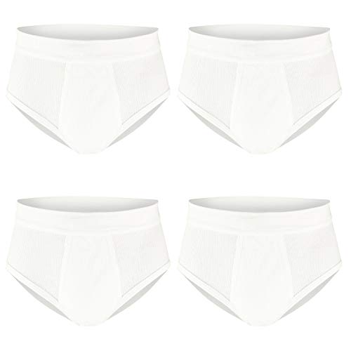 Preisvergleich Produktbild Götzburg Slips Classic 4 Stück Doppelripp Slip 646350 (7, Weiß)