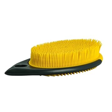 Escova de Silicone Tira Pelos Amarela – Reutilizável e Eficiente para Limpeza de Tecidos