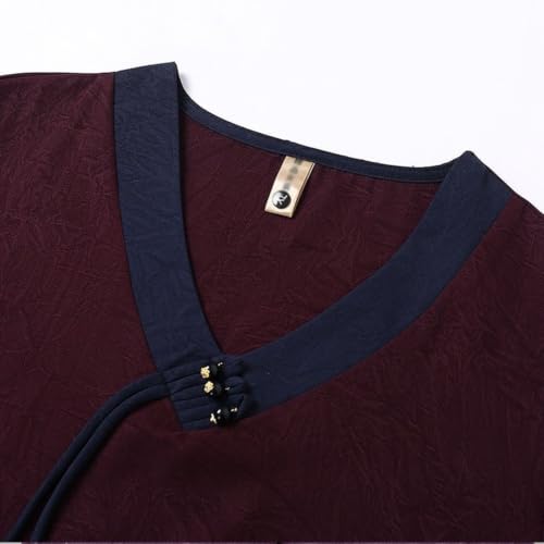 Camisa y pantalones de lino mujer holgado transpirable suave 5