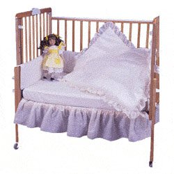 white eyelet crib bedding