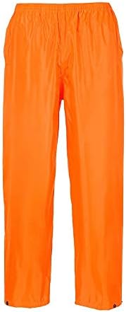 Portwest S441 Men's Lightweight Adjustable Waterproof Classic Rain Pants Navy, Small