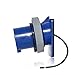 Leviton 330B6WLEV 30 Amp, 250 Volt 3-Phase, 2P, 3W, LEV Series North American-Rated IEC 60309-1 & 60309-2 Pin & Sleeve Inlet, Industrial Grade, IP66/IP67/IP68/IP69K, Watertight - Blue