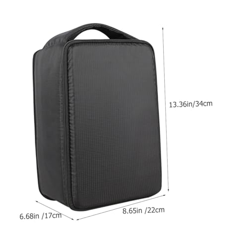 Mochila para cámara réflex con compartimentos desmontables negra 2