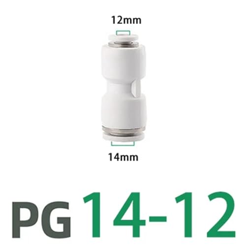 Raccord rapide pneumatique PU PG blanc pour compresseur atelier - 2