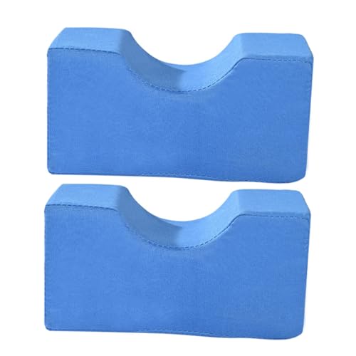 FRCOLOR 2Pcs Foot Elevator Support Pillow Ankle Heel Elevation Cushion for Injury Leg Rest Wedge for Surgery Blue Protective Cushion for Home and Medical Use