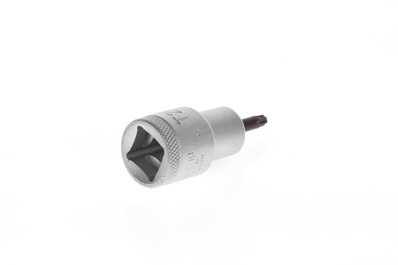 GEDORE Screwdriver bit socket Torx, Short, T20, AF 3.86 mm, 1/2" 12.5 mm, Screwdriver bit socket, Tool, ITX 19 T20 - Image 3